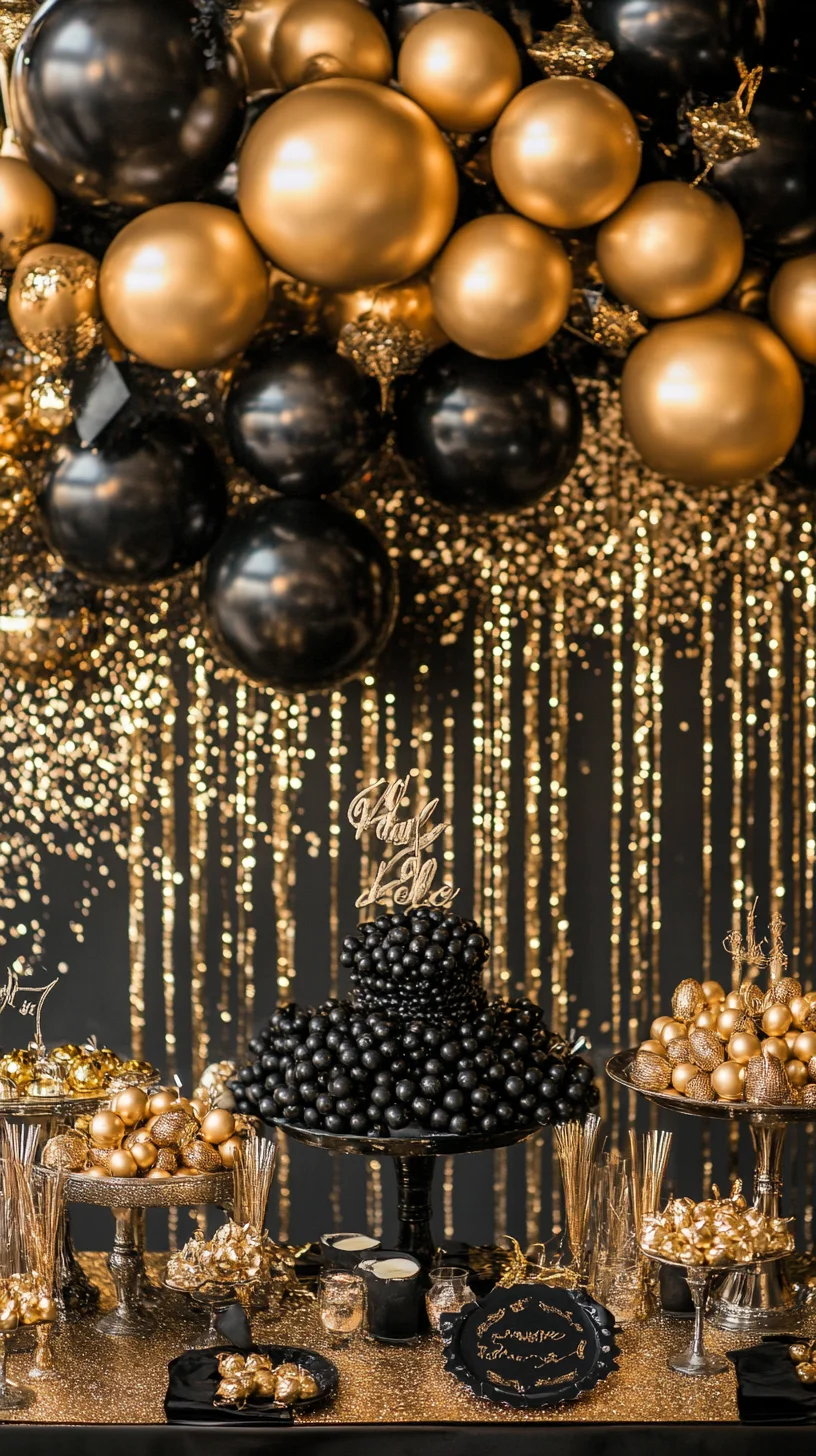 Glamorous Gold and Black Balloons: Elevate Your Celebrations with Chic Elegance