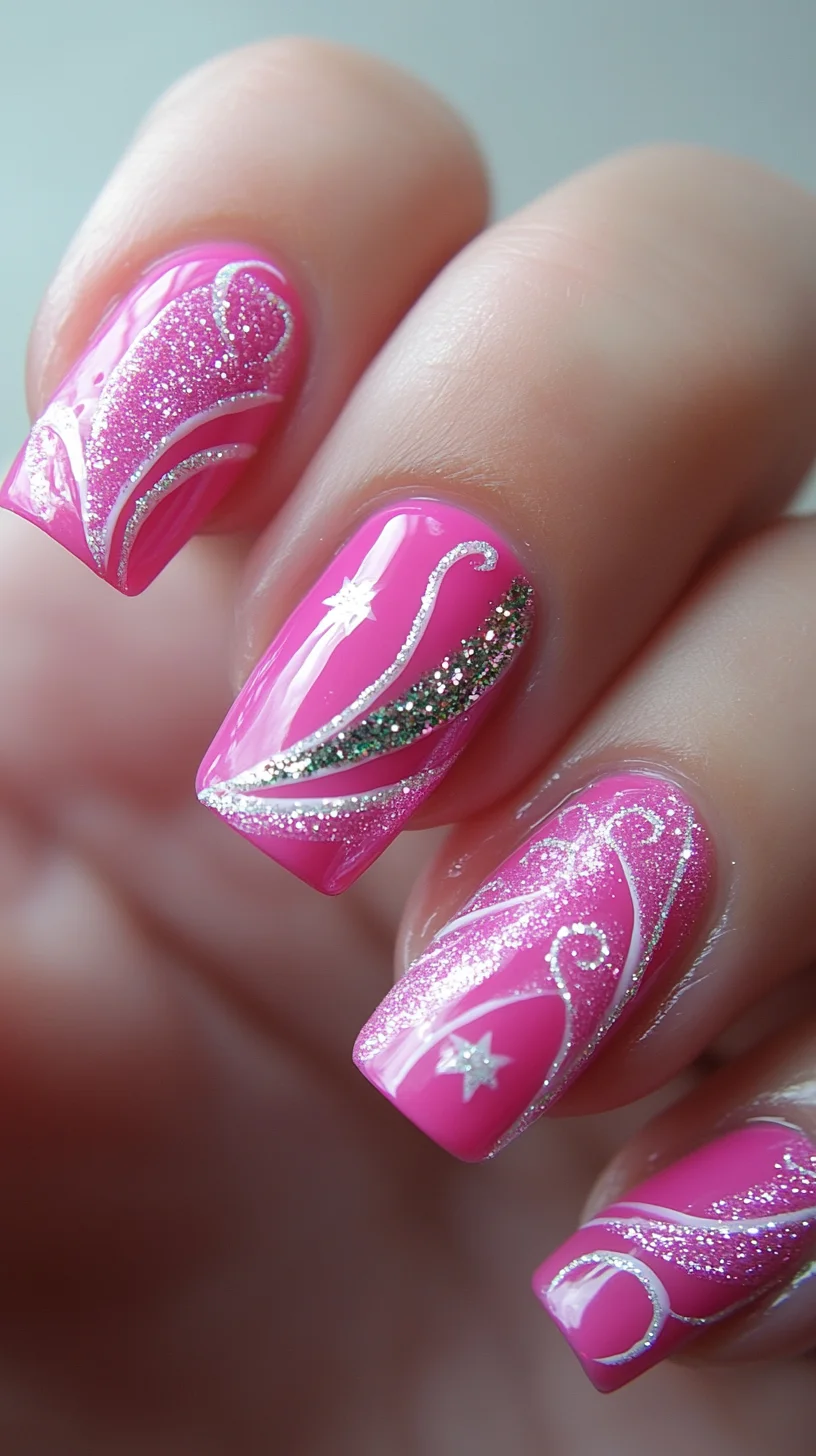 Glamorous Pink Swirl: A Stunning Statement for Every Occasion