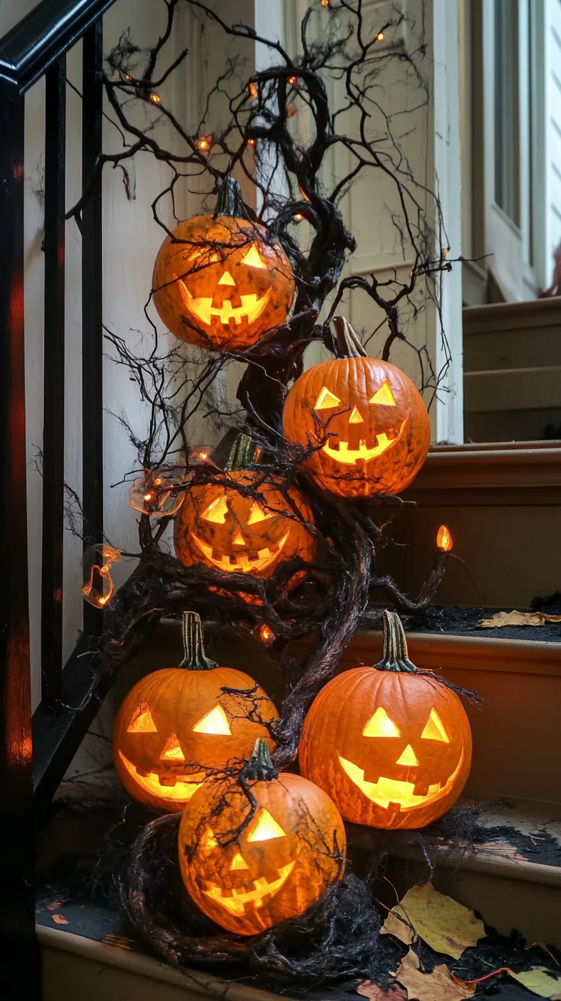 Illuminate Halloween Magic: Spooky Yet Sophisticated Decor for Your Entryway