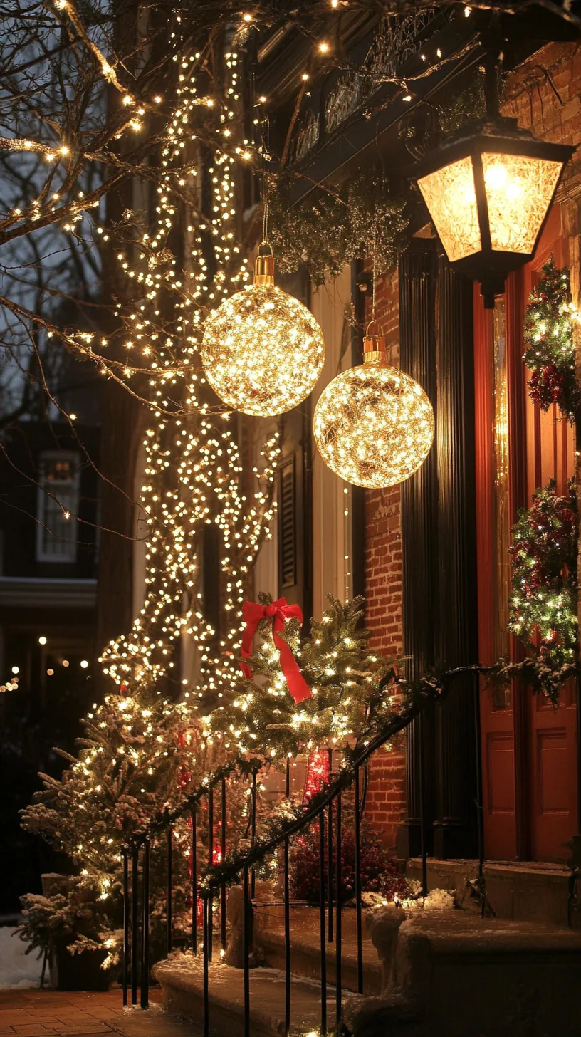 Illuminate Your Entryway: Embrace a Festive, Sparkling Glam for the Holidays