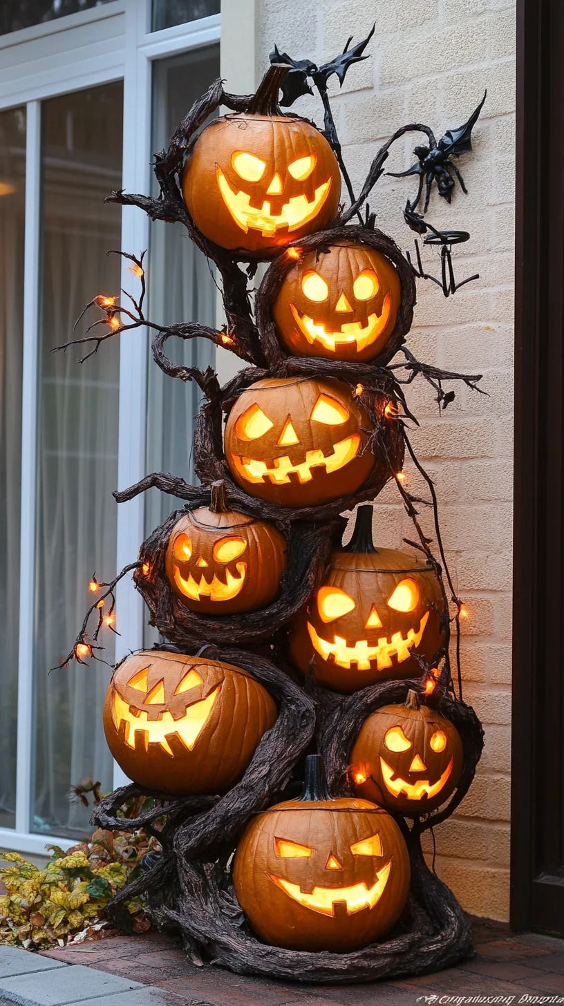 Illuminate Your Halloween: Enchanting Pumpkin Towers for Spooky Charm