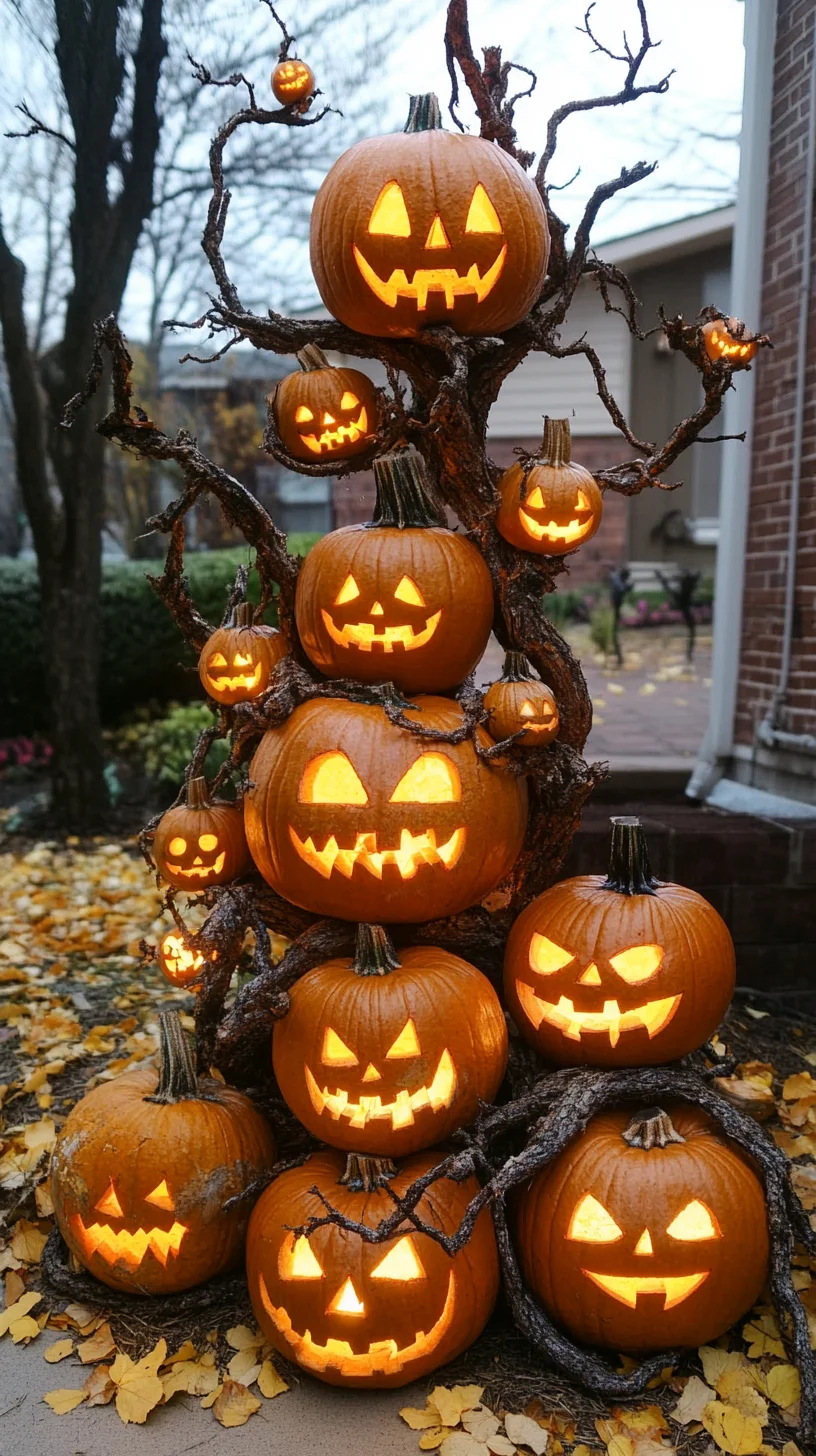 Illuminate Your Halloween with Spooktacular Pumpkin Displays