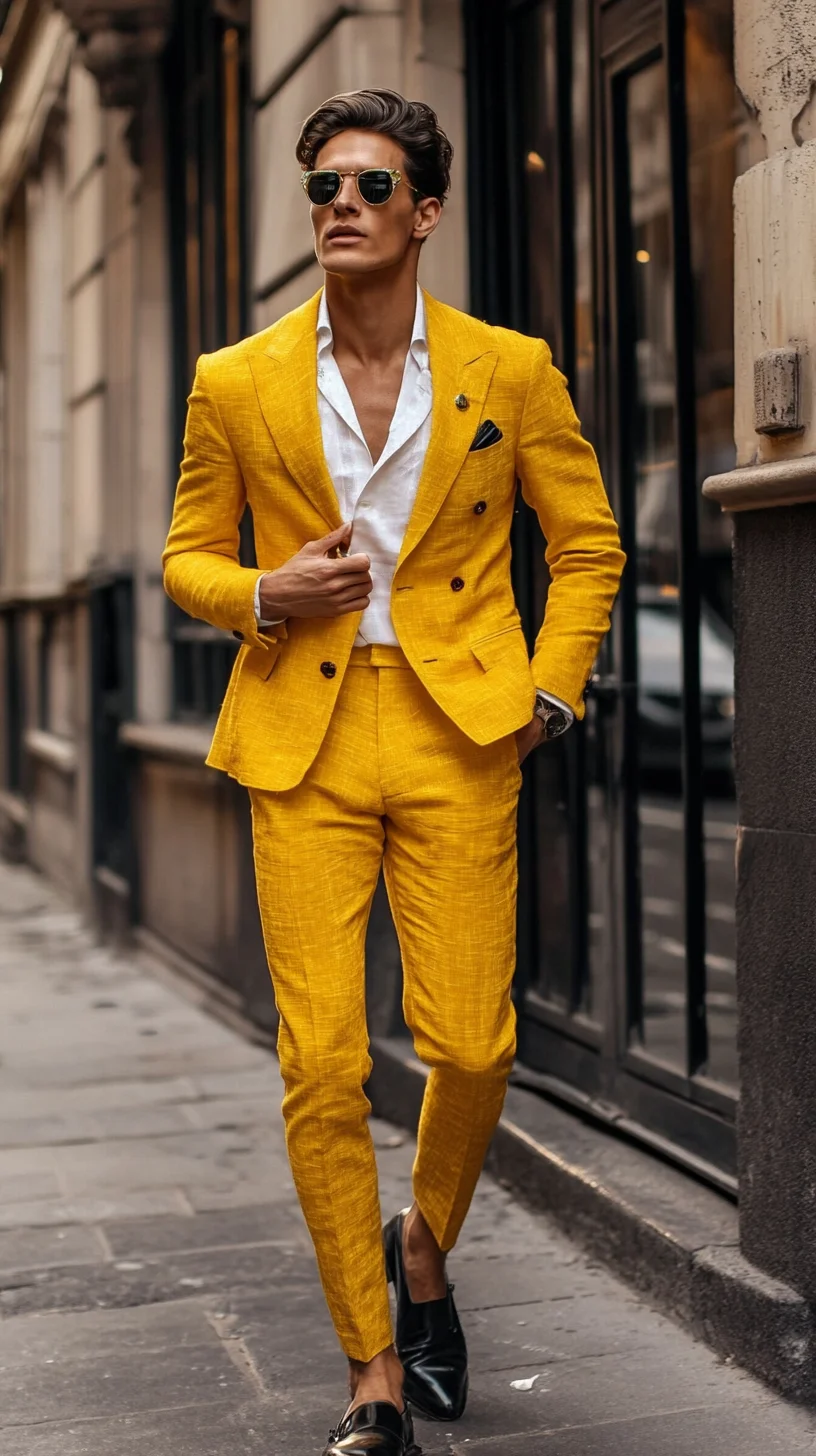 Illuminate Your Wardrobe: Mastering the Bold Yellow Suit Style