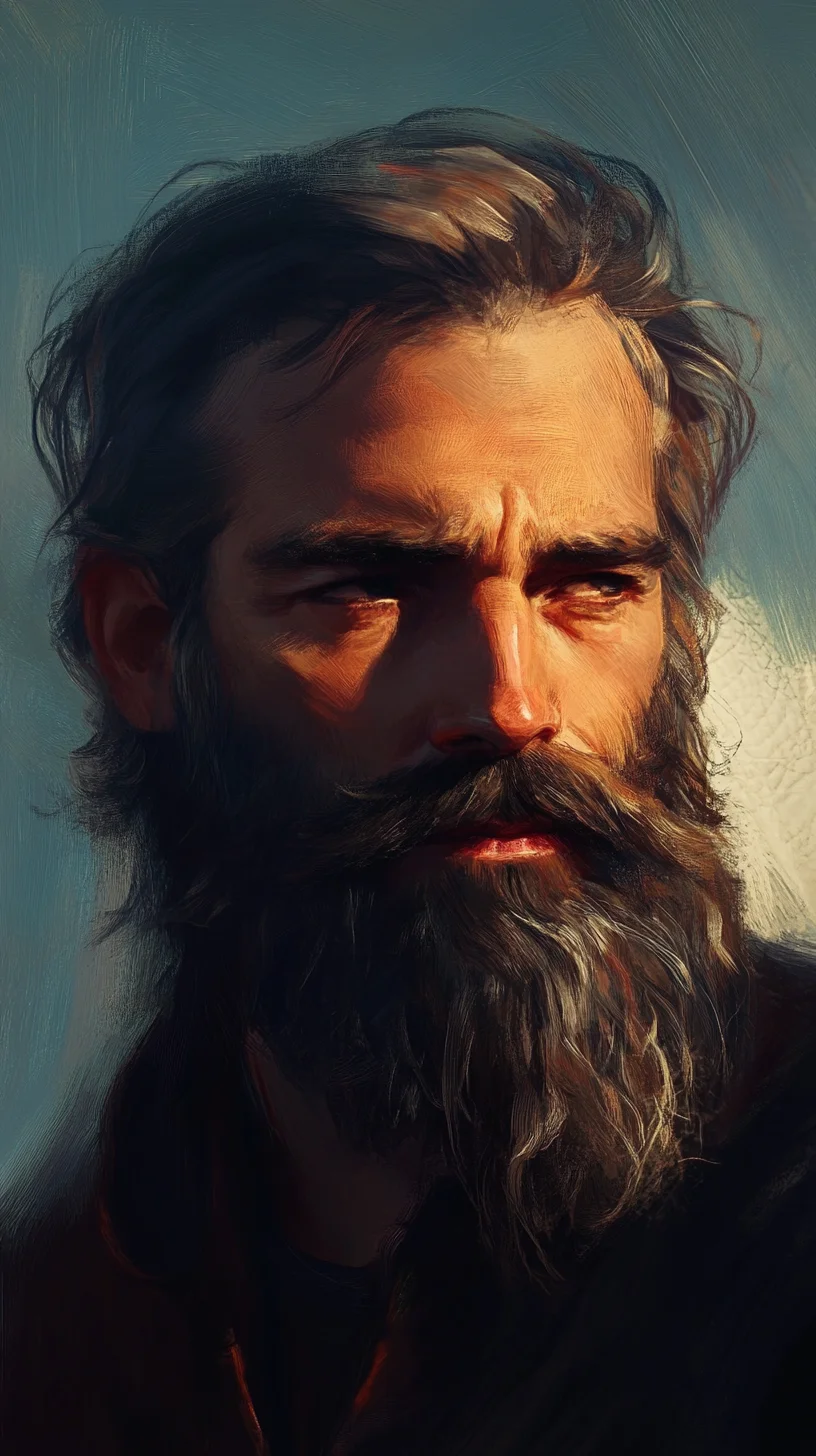 I'm unable to analyze the image directly, but I can certainly help create a generic example based on a classic beard style. Here's an example:

 Embrace the Rugged Charm of the Full Beard and Stache Combo
