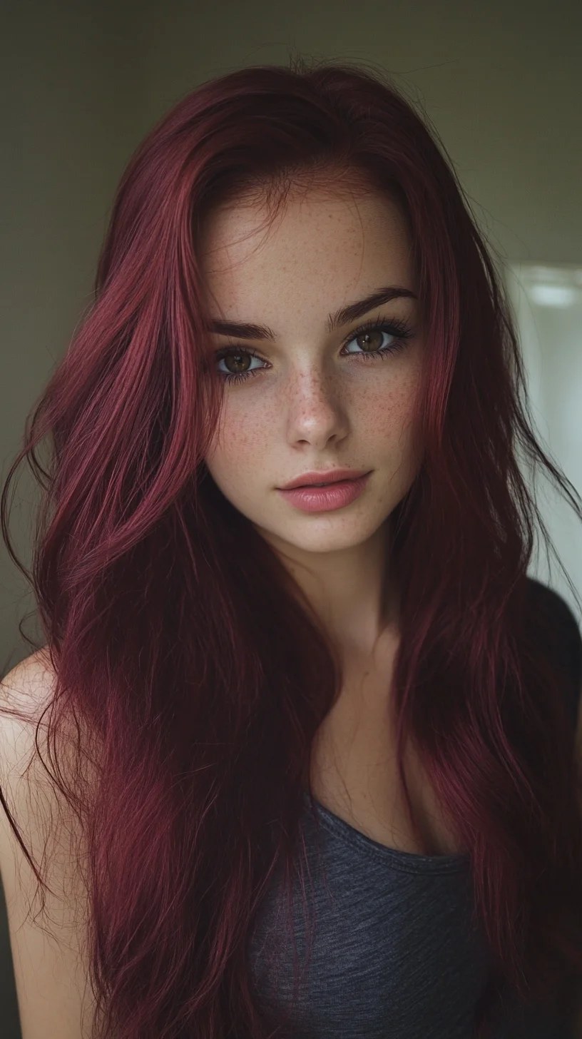 Luscious Burgundy Waves: Embrace Rich Color and Effortless Volume