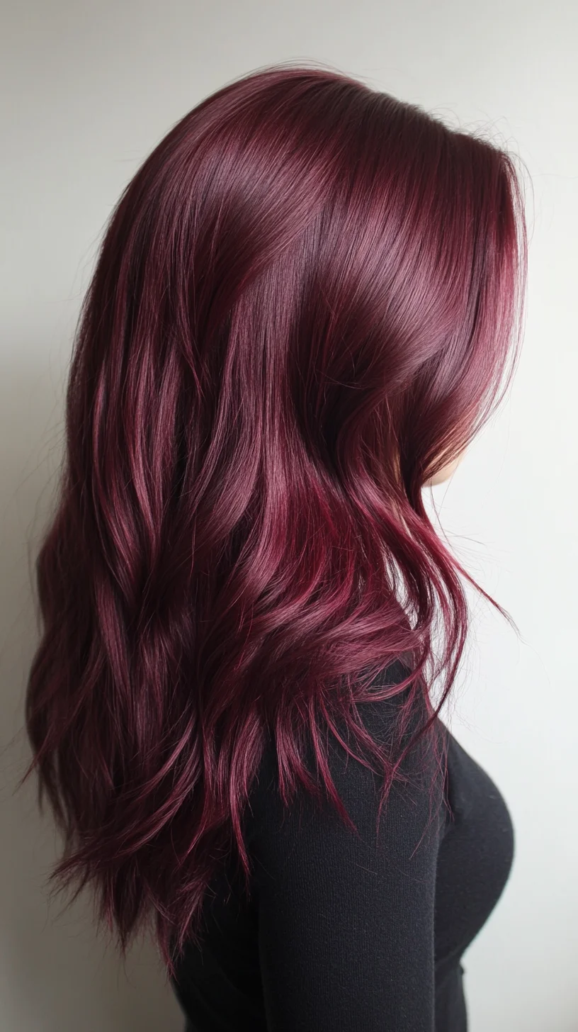 Luscious Plum Waves: The Perfect Blend of Rich Color and Soft Texture