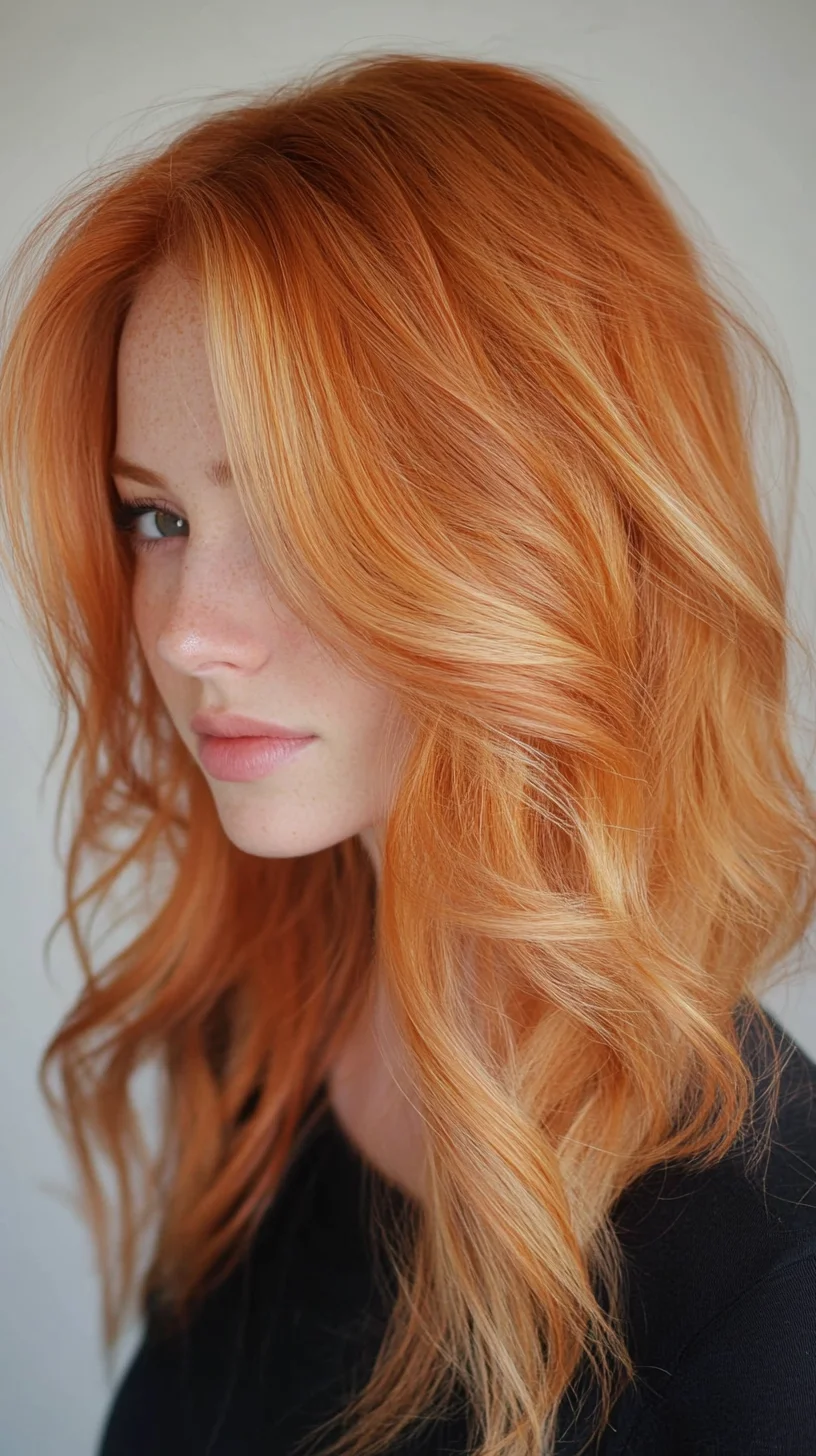 Luscious Waves: Embrace the Allure of Vibrant Copper Curls