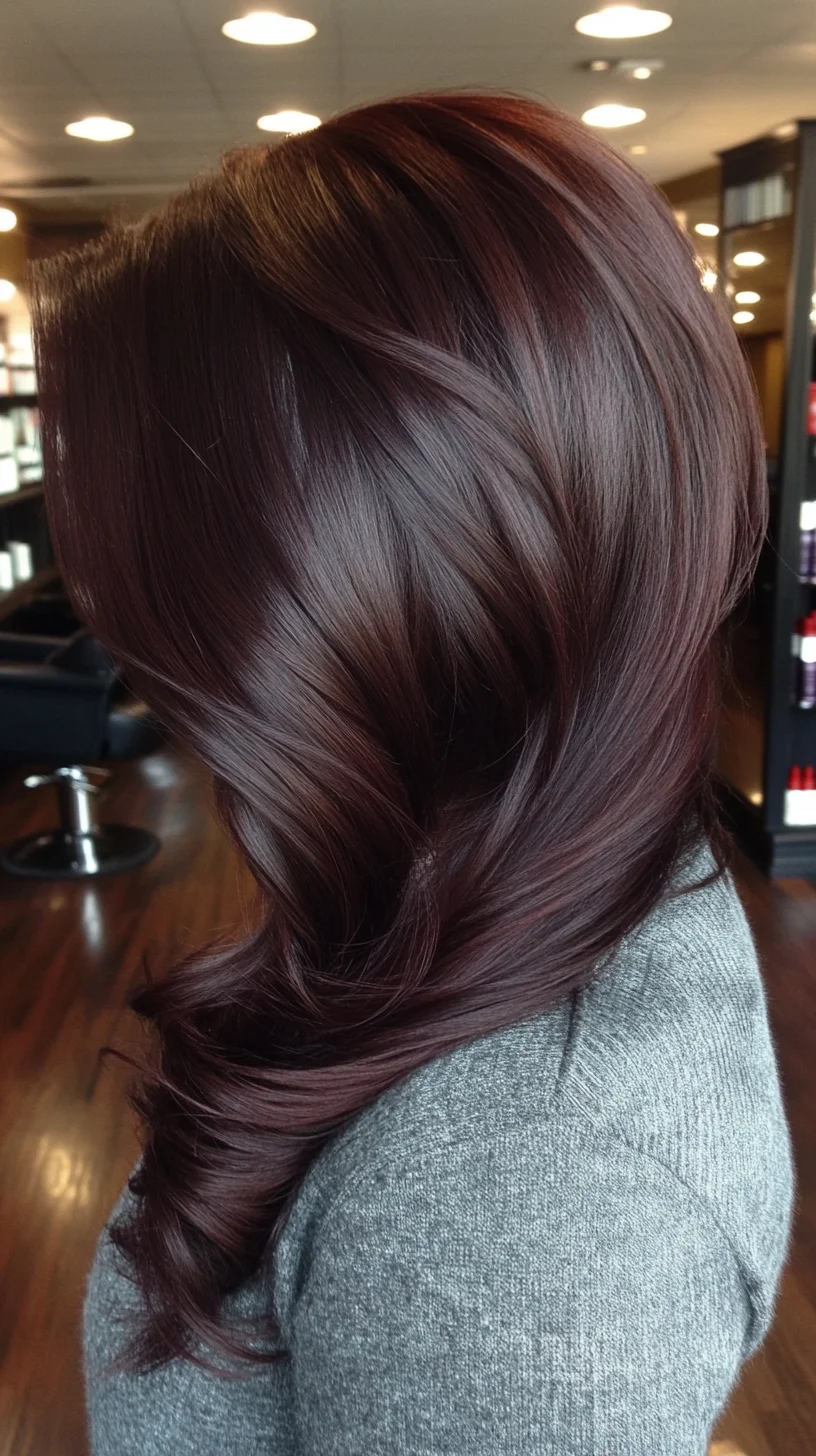 Luxurious Burgundy Waves: The Ultimate Chic Hairstyle for Every Occasion
