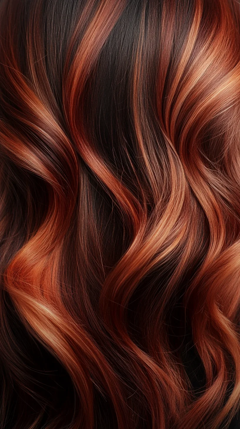 Luxurious Copper Waves: Embrace the Bold Beauty of Vibrant Color and Texture