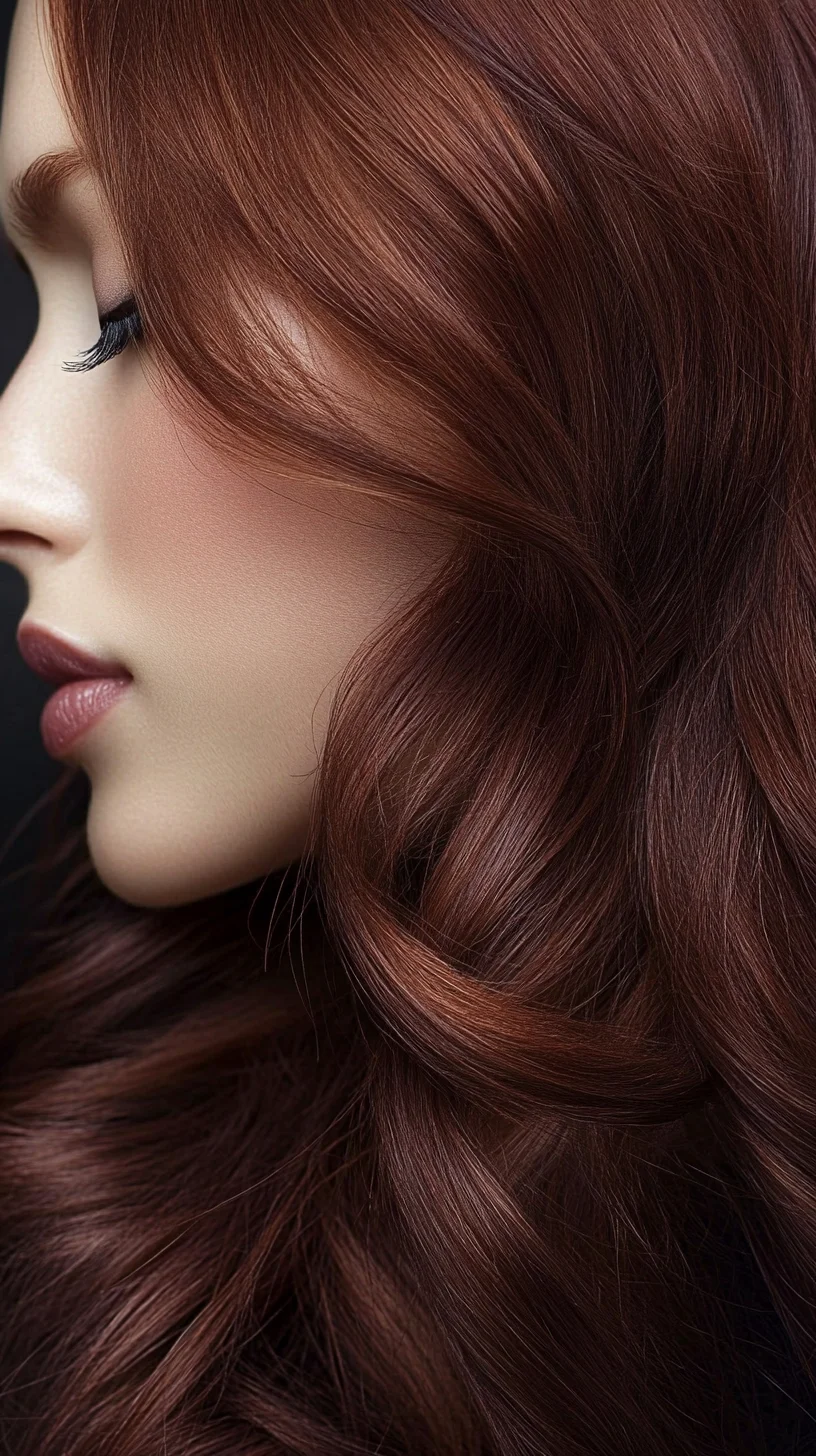 Luxurious Copper Waves: The Ultimate Glamorous Hairstyle