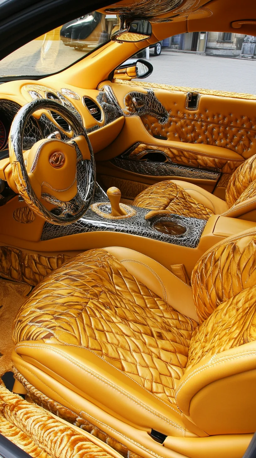 Luxurious Exotic Car Interior: A Bold Statement of Opulence and Style