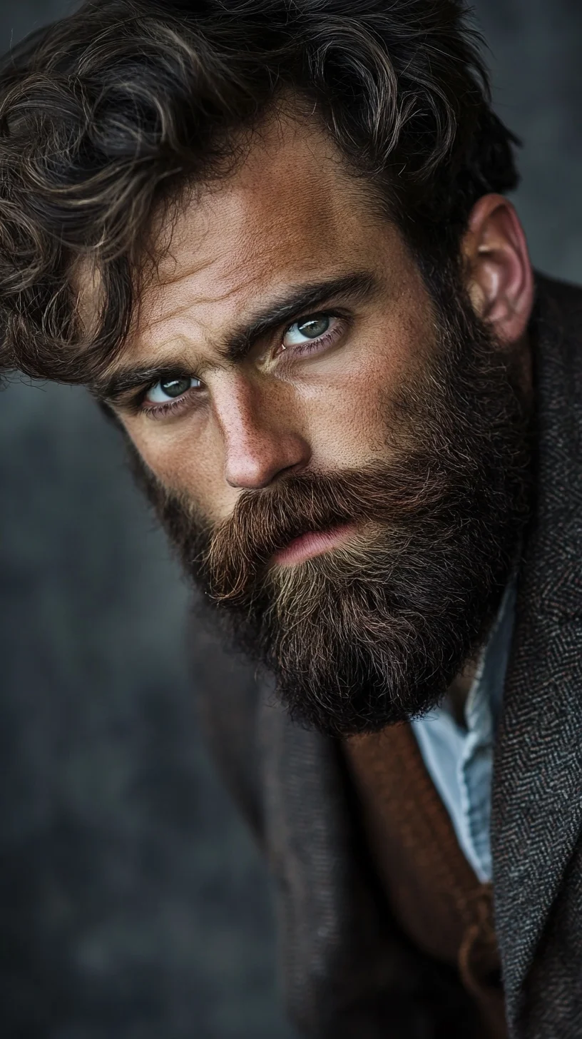 Master the Art of Rugged Charm with a Full, Defined Beard Style