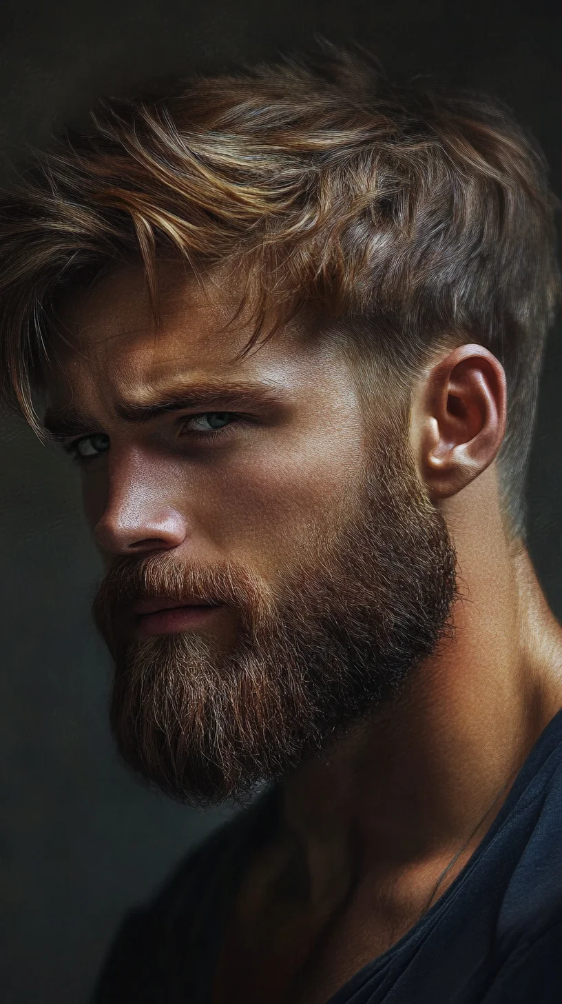 Master the Rugged Elegance: The Full Beard with Textured Hair