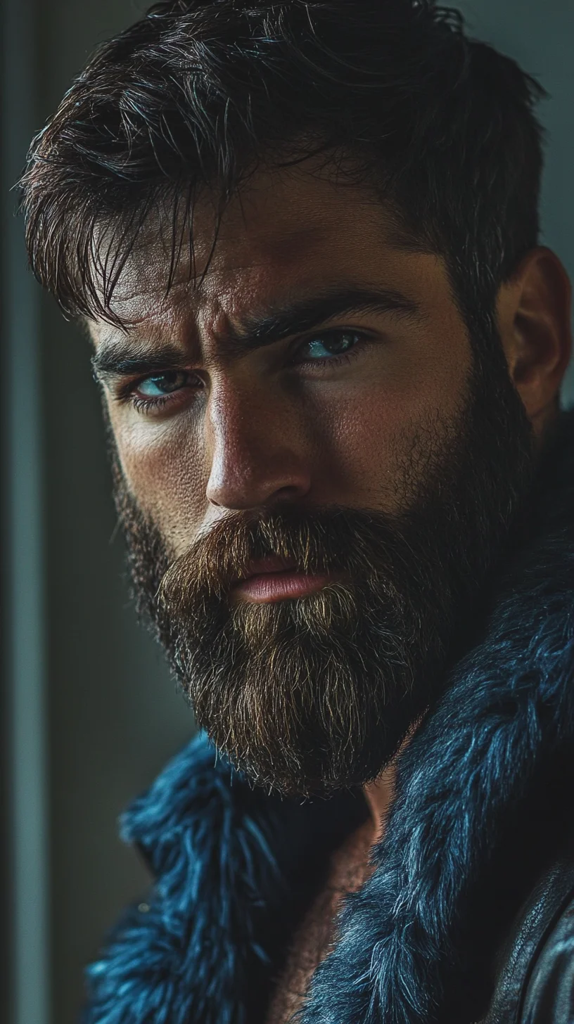 Mastering the Rugged Look: The Bold Full Beard with Defined Edges