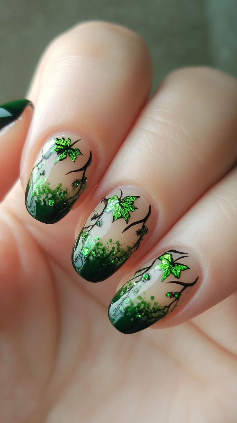Nature-Inspired Elegance: Embrace the Beauty of Ivy Nail Art