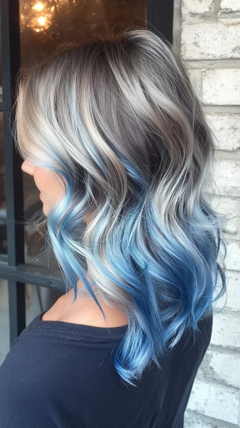 Ocean-Inspired Waves: Embrace the Blue with Gorgeous Ombre Locks