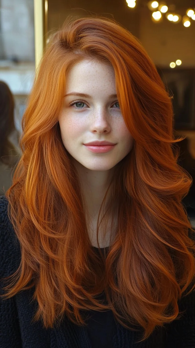 Radiant Copper Waves: The Perfect Blend of Volume and Shine