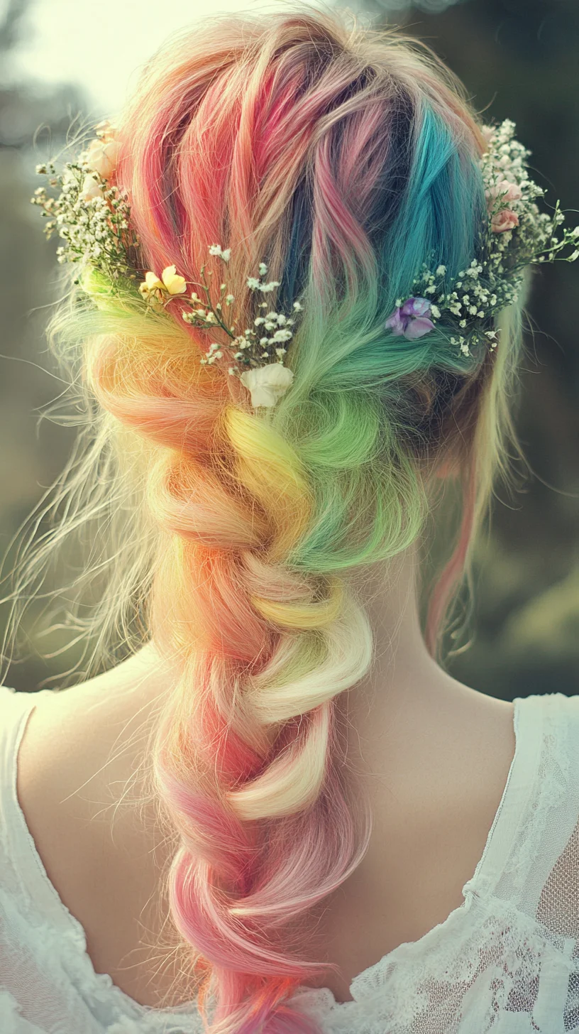 Rainbow Braids: A Colorful Twist for a Whimsical Look