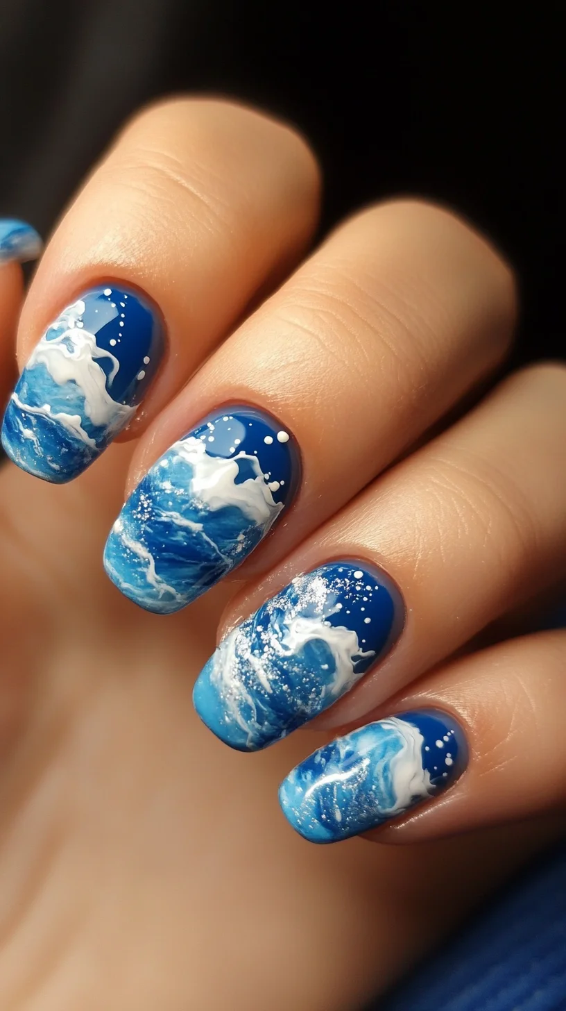 Ride the Waves: Stunning Ocean-Inspired Nail Art for a Splash of Style