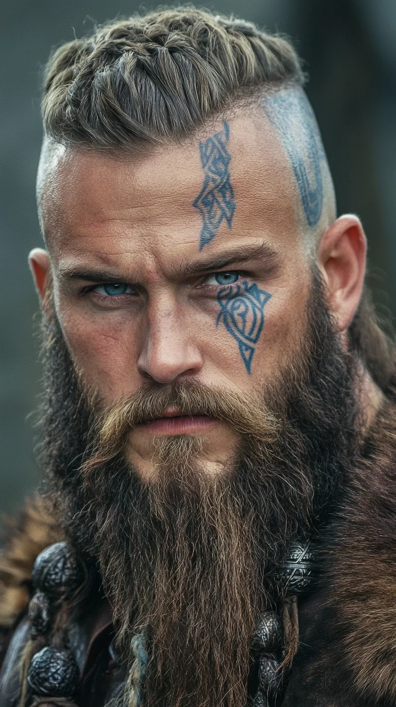 Rugged Viking Beard: Bold Length Meets Epic Texture for a Masculine Look