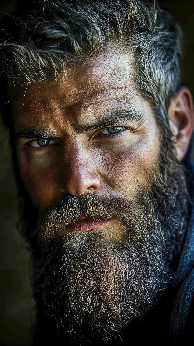 Ruggedly Handsome: The Voluminous Full Beard for Distinct Character