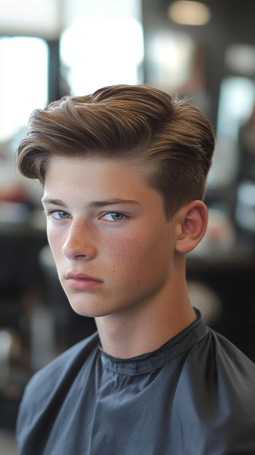 Sleek and Polished: The Timeless Youthful Side Part Hairstyle