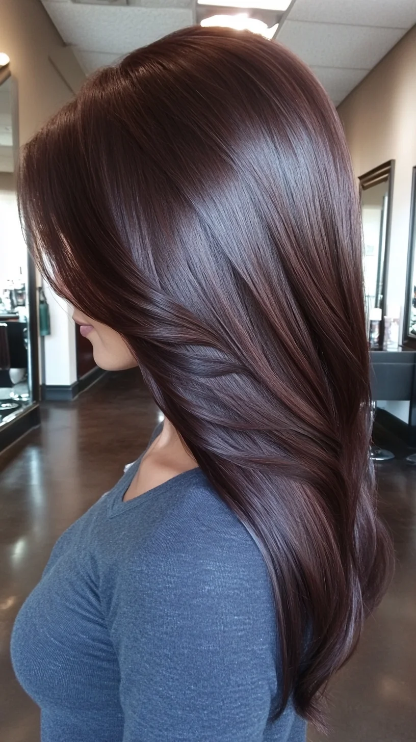 Sleek and Shiny: The Ultimate Long Layered Hairstyle for Every Occasion