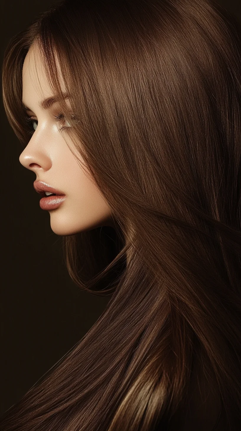 Sleek and Silky: The Ultimate Long Brown Hair for Effortless Elegance