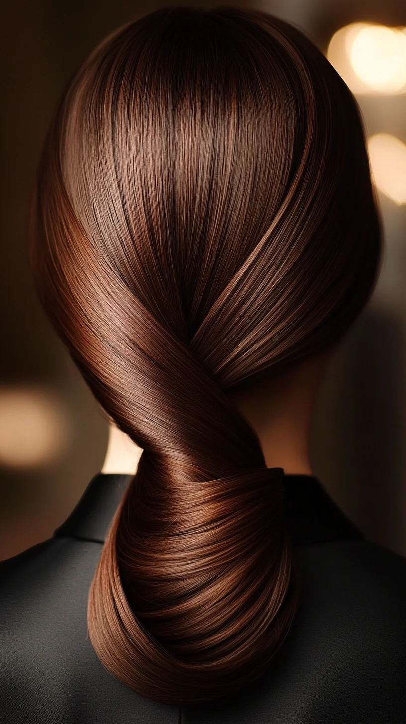 Sleek and Sophisticated: The Ultimate Twisted Ponytail for Effortless Elegance