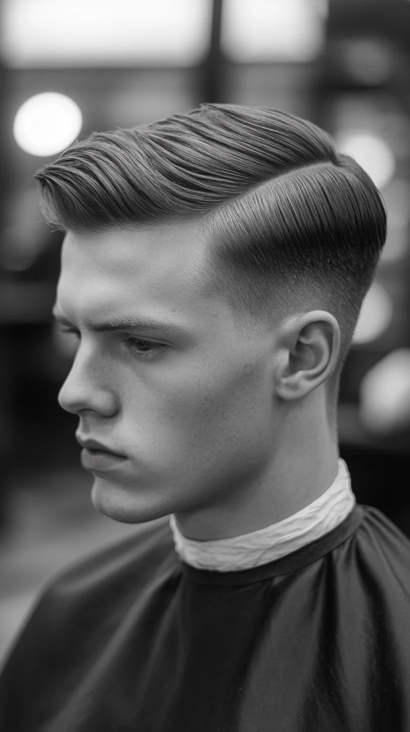 Sleek and Timeless: The Classic Side Part for Effortless Elegance