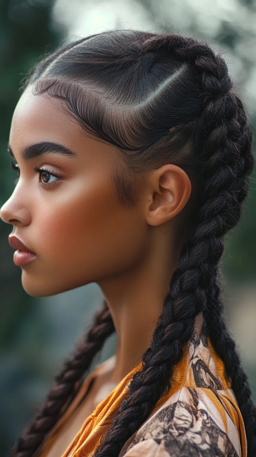 Sleek Braided Perfection: A Chic and Modern Take on Classic Styles