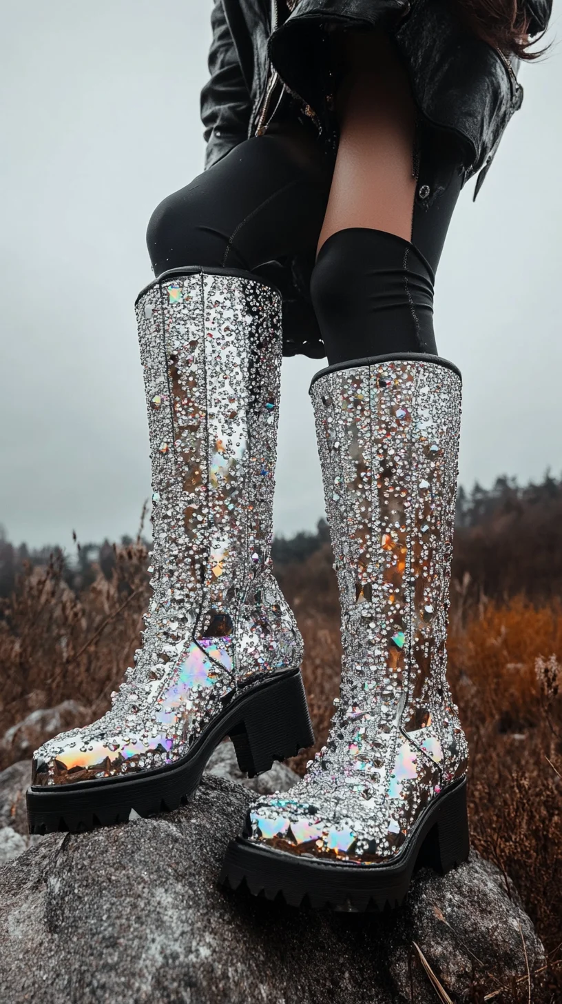 Sparkle and Shine: Elevate Your Look with Dazzling Silver Boots