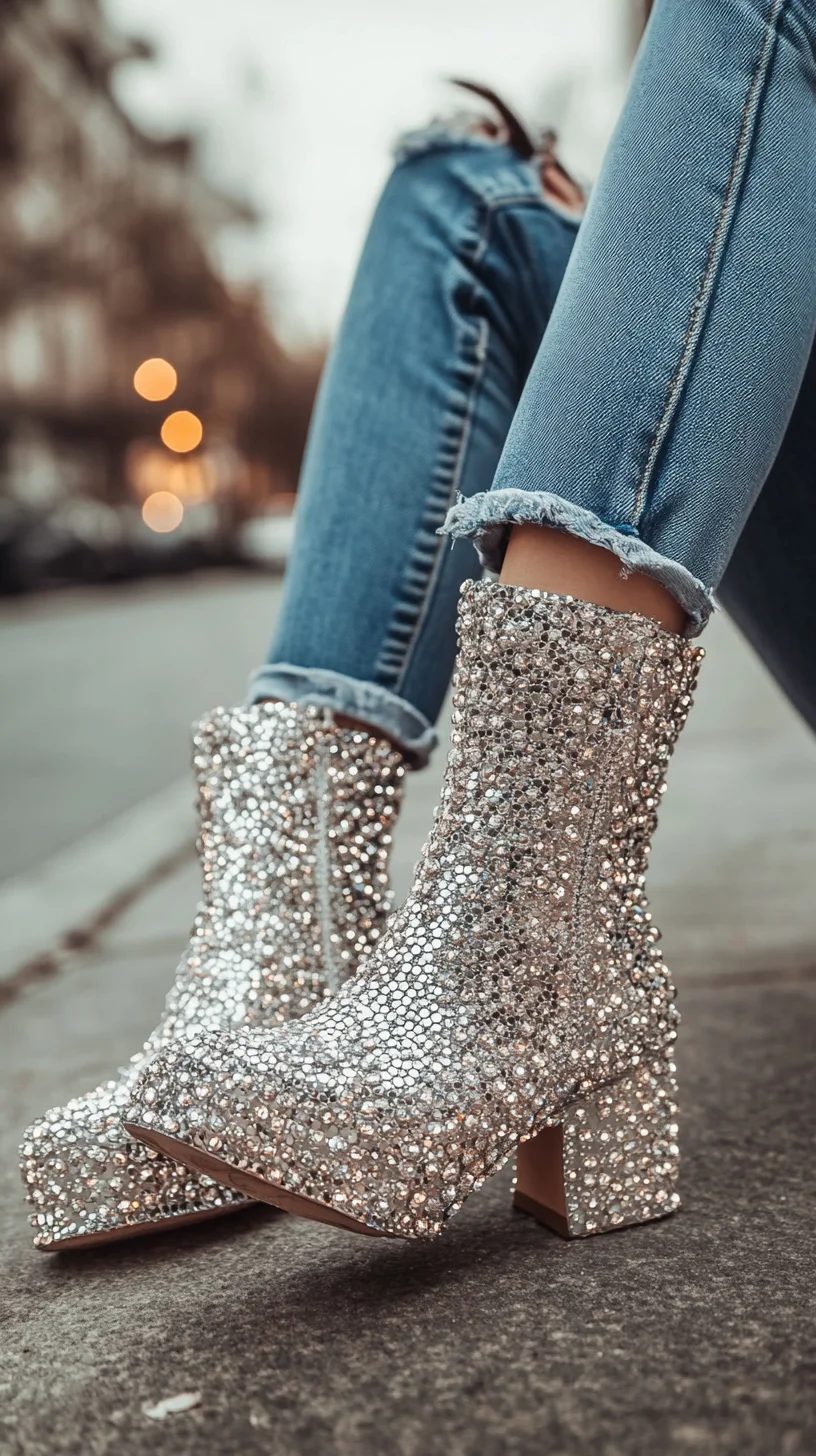 Sparkle and Shine: Elevate Your Style with Dazzling Rhinestone Ankle Boots