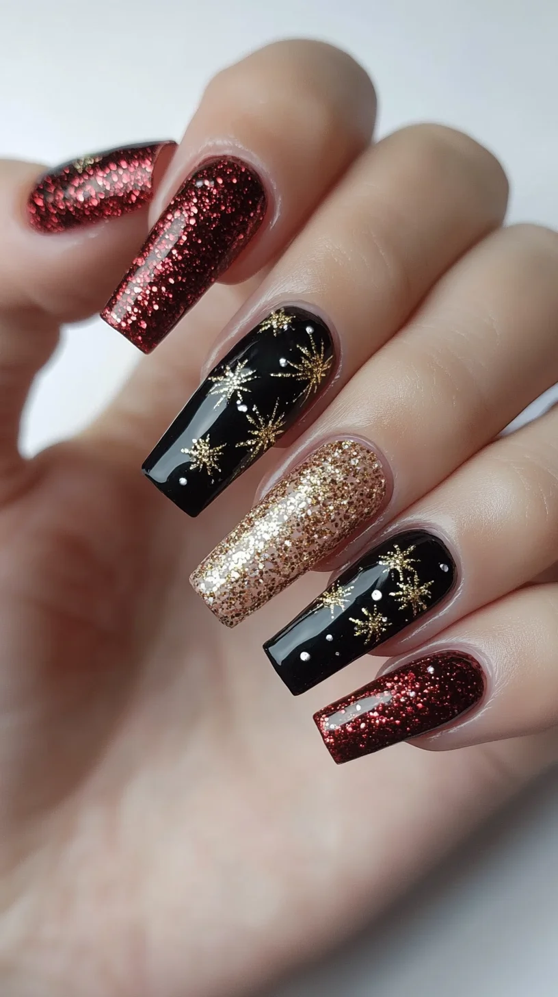 Sparkling Holiday Glam: Festive Nail Art for the Perfect Party Look