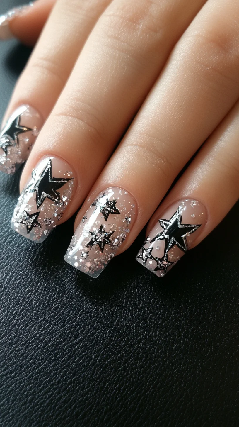 Sparkling Starry Nights: Glam Up Your Nails with Stellar Designs