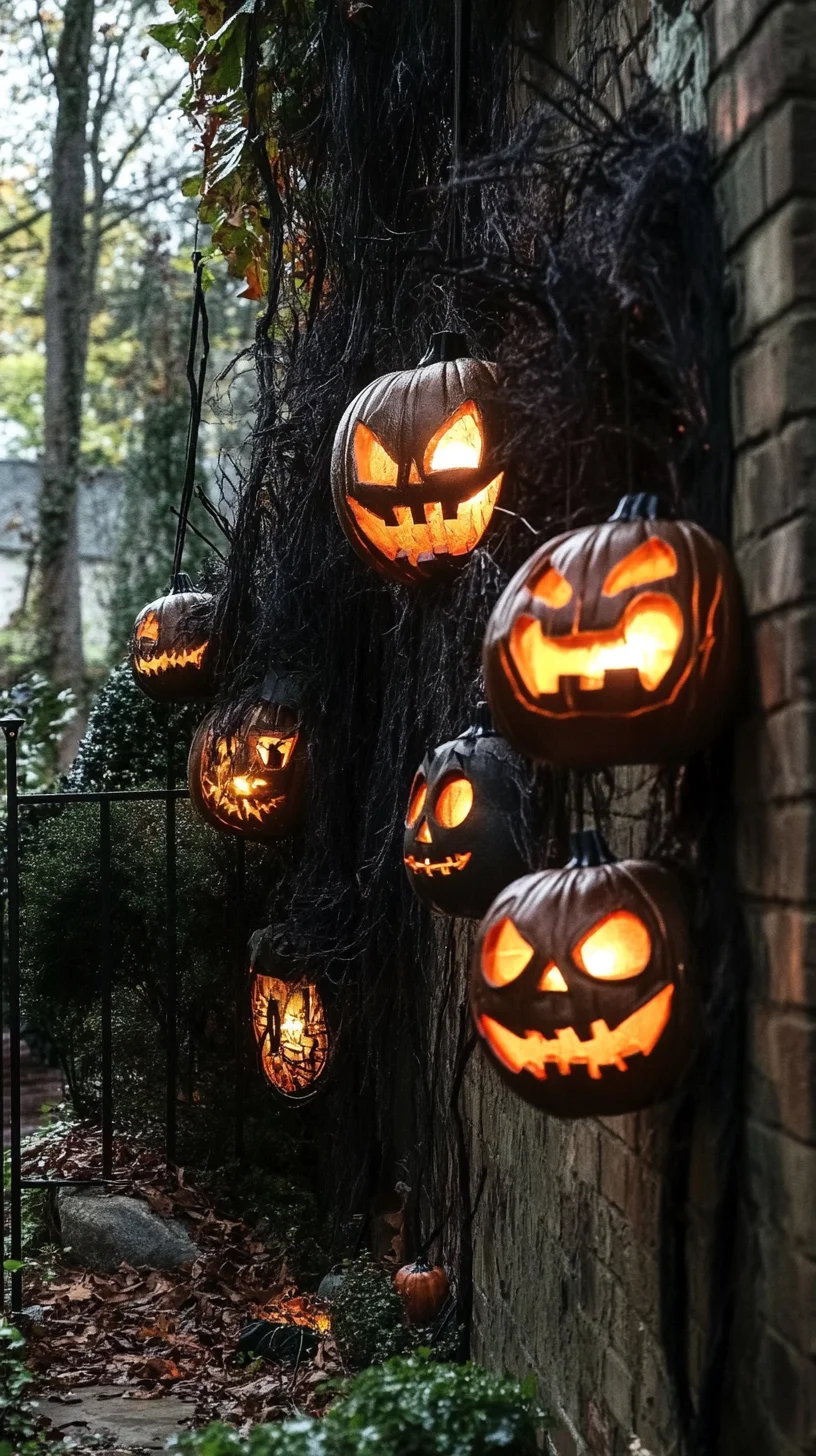 Spooktacular Halloween Charm: Illuminating Your Space with Jack-o'-Lanterns