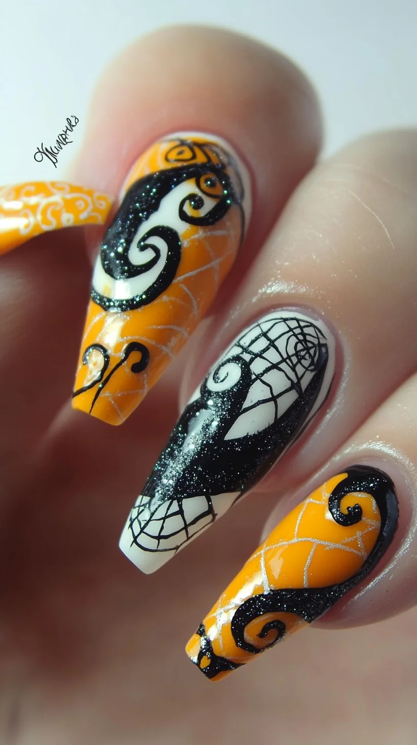 Spooktacular Swirls: Elevate Your Halloween Nail Art Game!