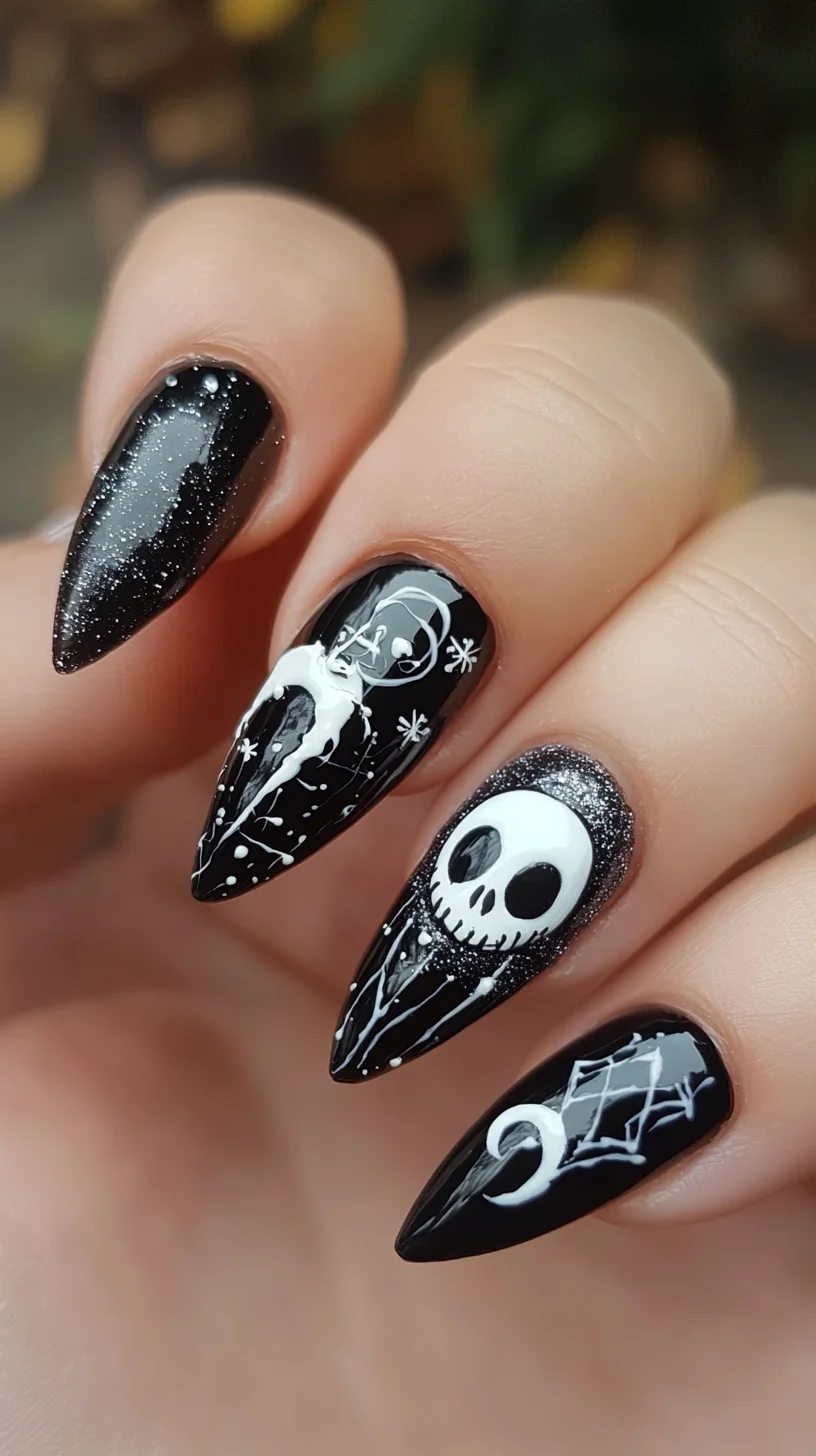 Spooky Sophistication: Embrace Gothic Glam with Stunning Nail Art