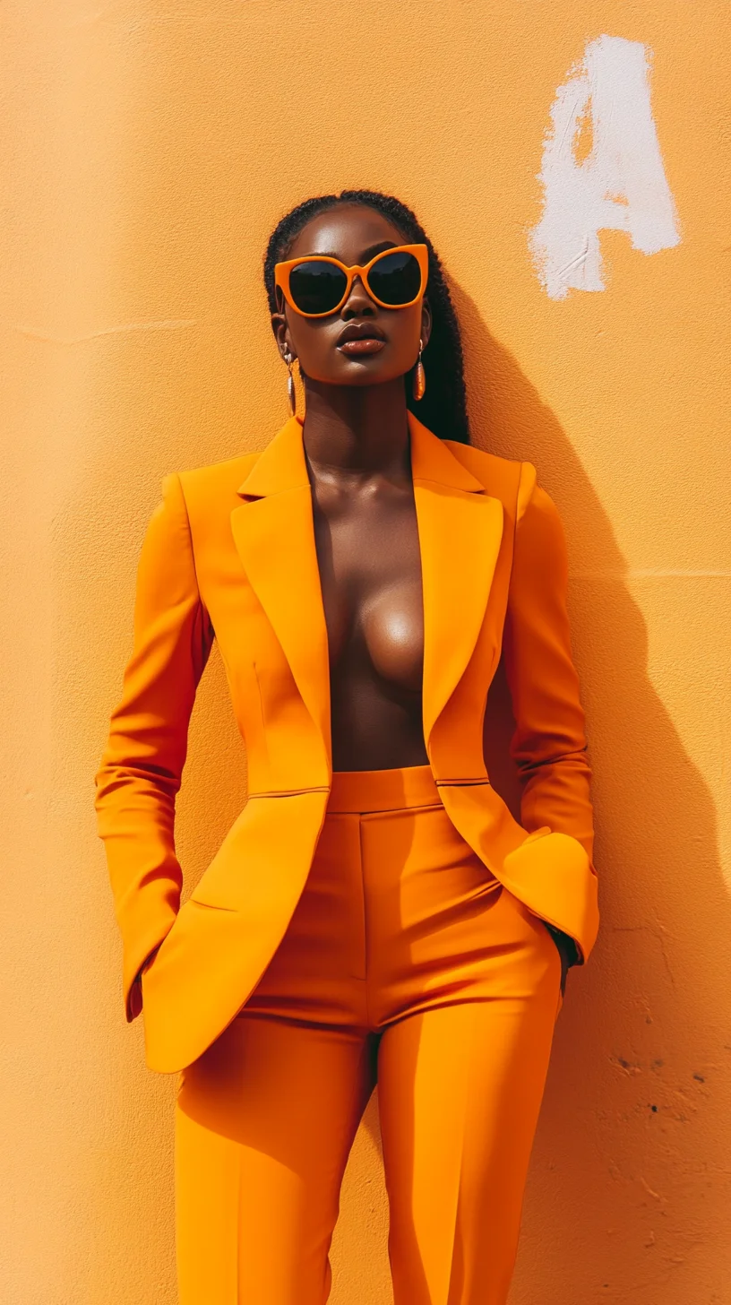 Stand Out in Style: Embrace Bold Orange Power Suits