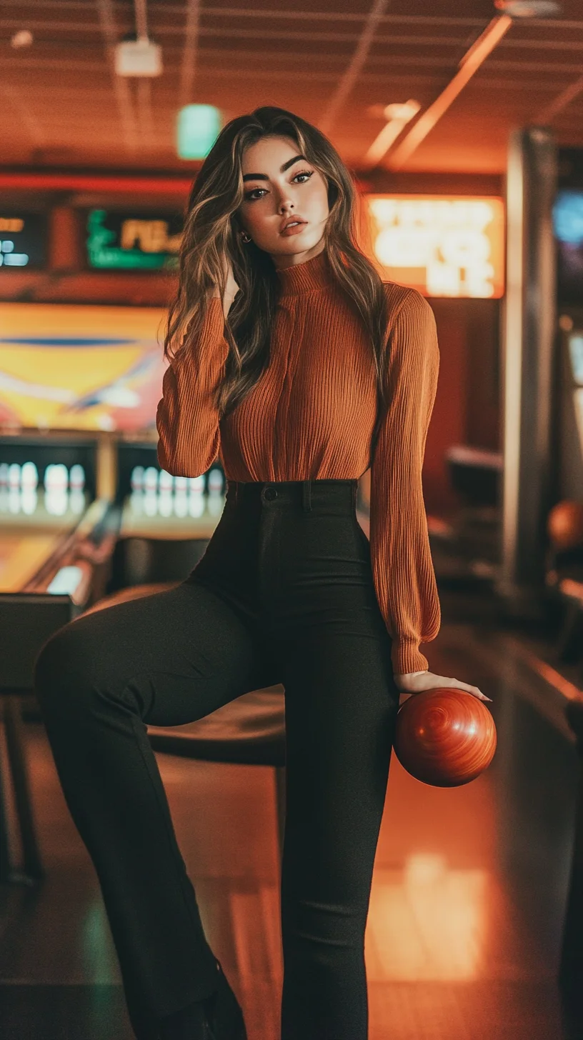 Strike a Pose: Effortlessly Chic Bowling Alley Glam