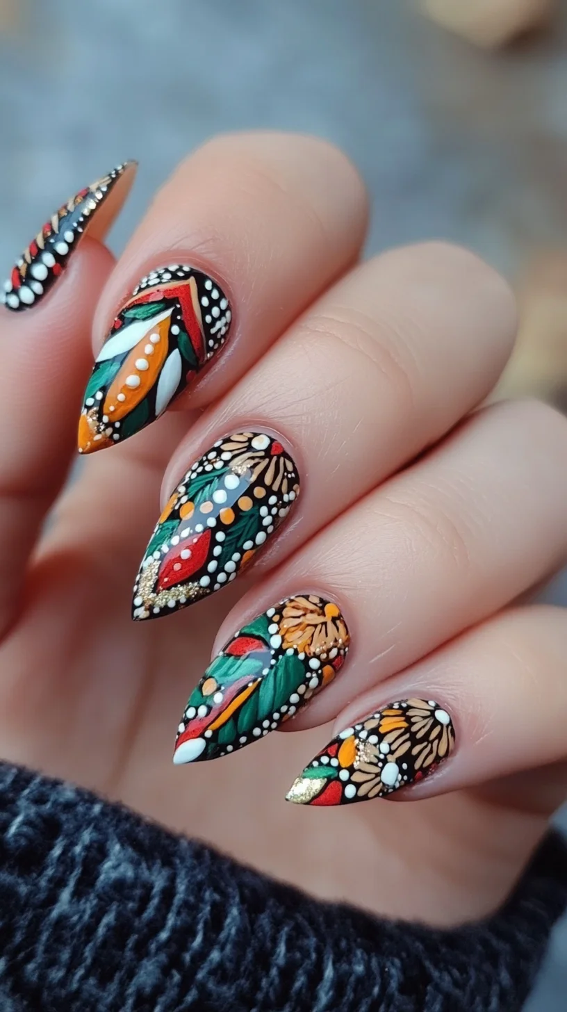 Striking Floral Patterns: Elevate Your Nail Game with Bold Colors and Artistry