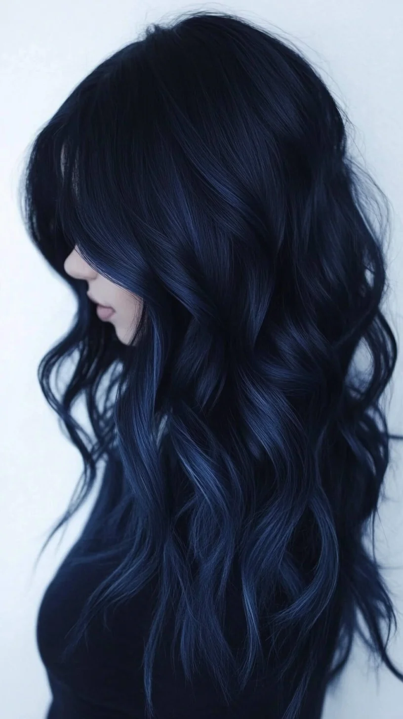 Stunning Deep Blue Waves: Embrace Bold Elegance with This Gorgeous Look