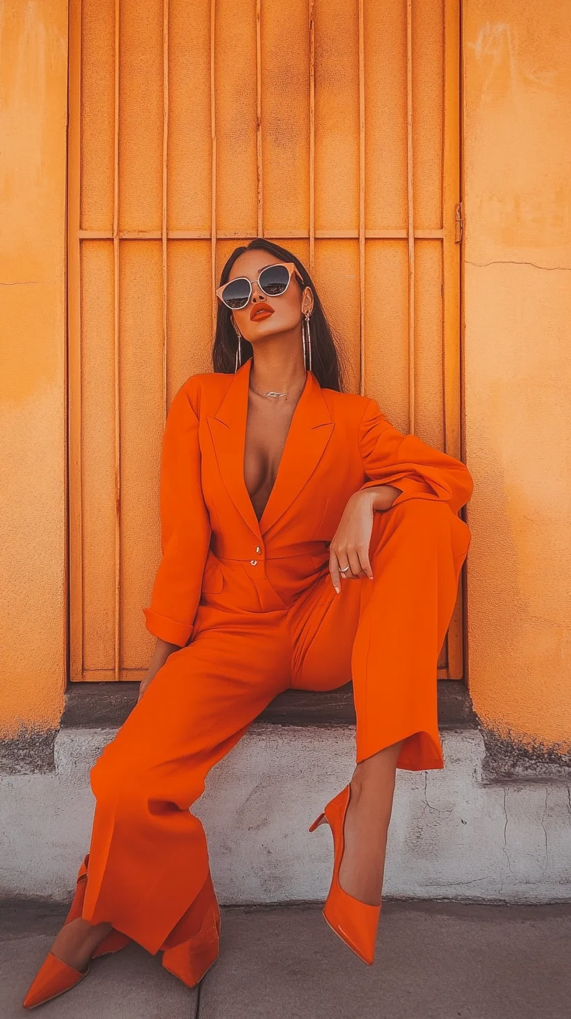 The Bold All-Orange Power Suit: Elevate Your Wardrobe with Vibrant Confidence