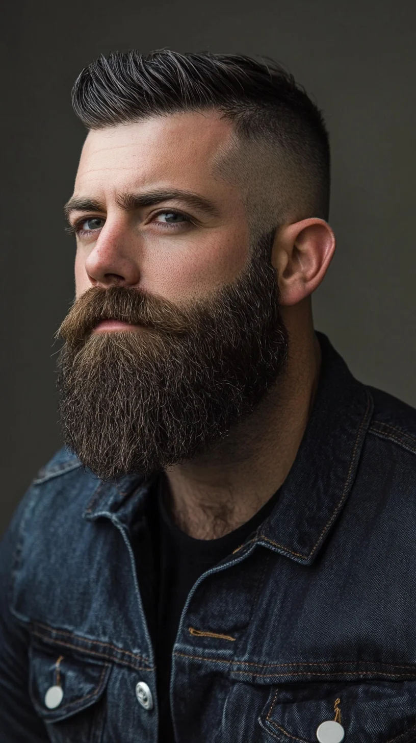 The Bold and Rugged Look: Mastering the Full Beard with Fade