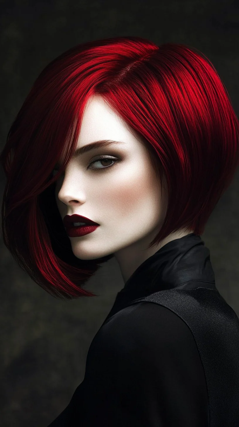 The Bold and Sleek Bob: Elevate Your Look with Vibrant Red Locks