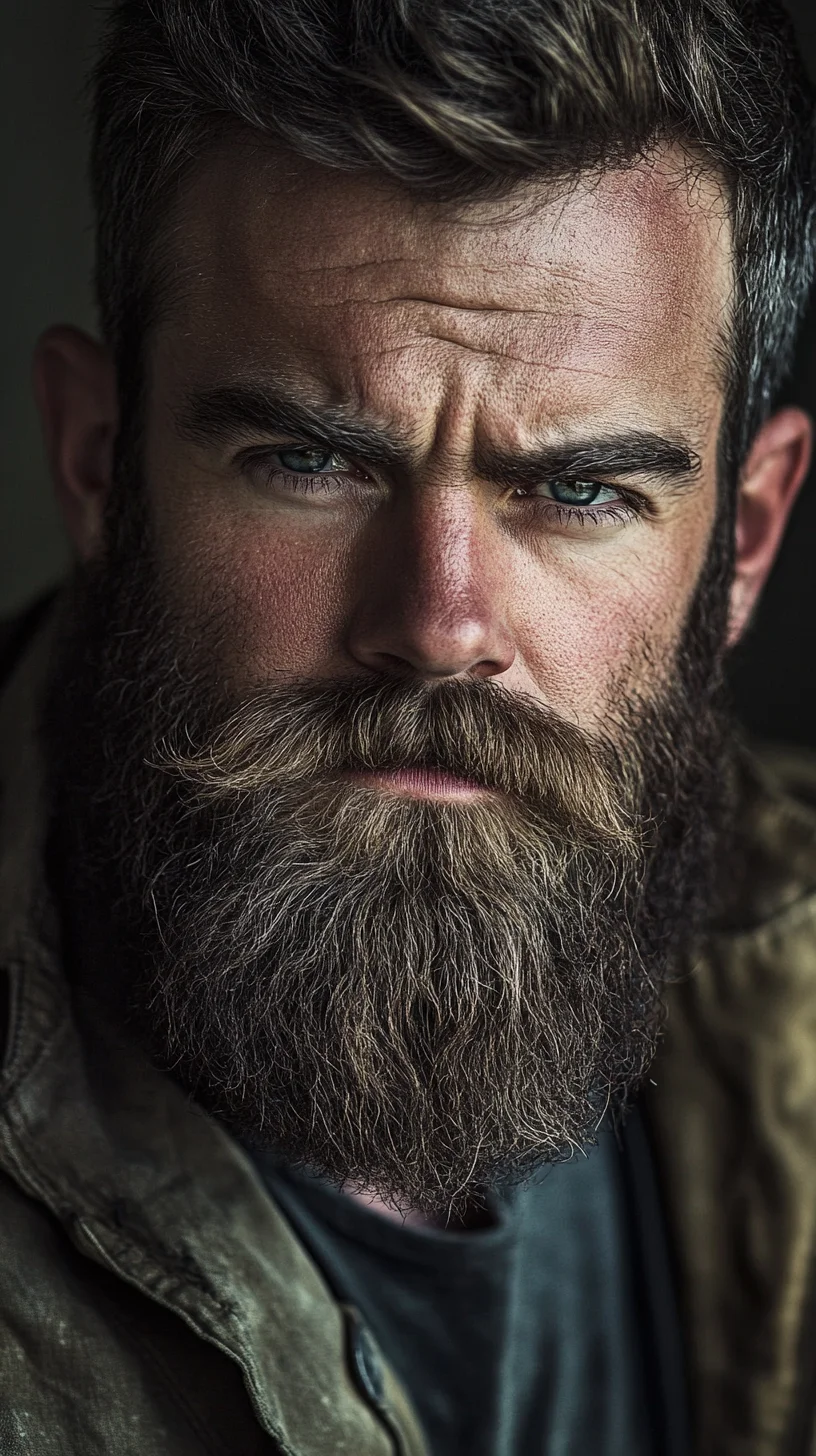The Bold Statement: Mastering the Full Beard with Stylish Flare