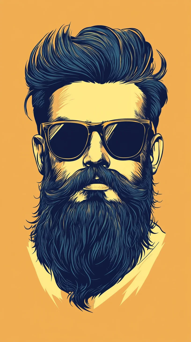 The Boldly Styled Full Beard: A Statement of Masculinity and Flair