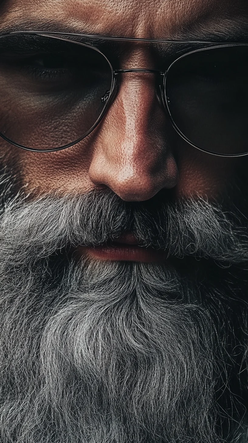 The Distinguished Grizzled Style: Elevate Your Look with a Bold, Silver Beard