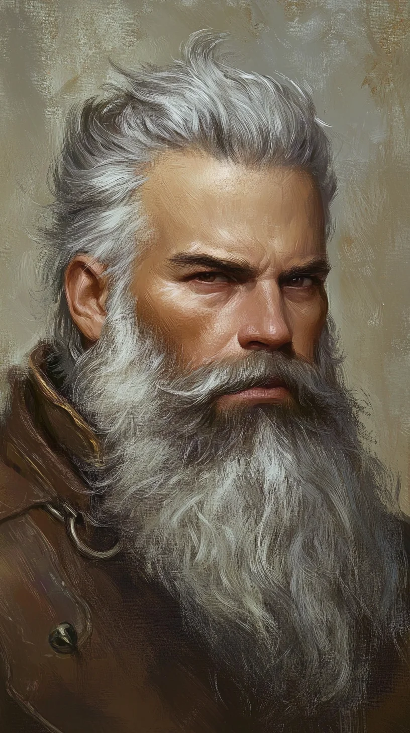 The Majestic Silver Beard: Embrace the Distinctive Look of Bold Sophistication