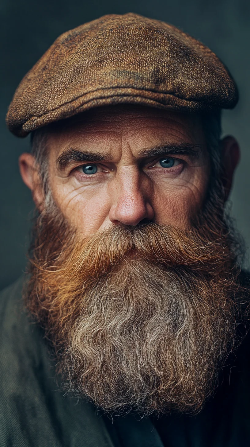 The Ruggedly Refined: Mastering the Full Beard with a Distinctive Moustache
